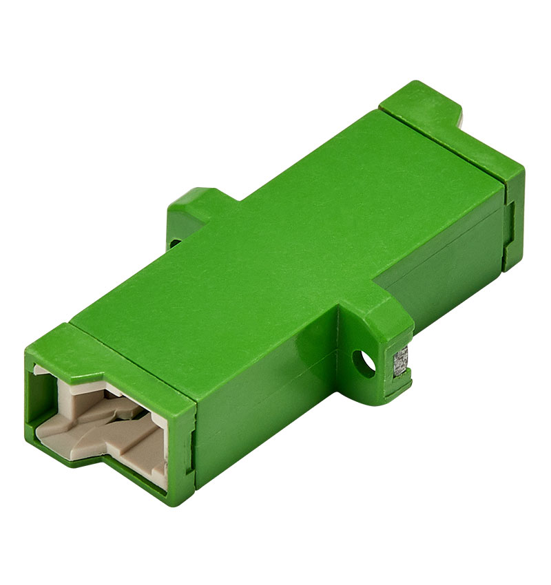 Lsh Apc To Lsh Apc Simplex Single Mode Plastic Fiber Optic Adapter