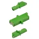 LSH/APC to LSH/APC Simplex Single Mode Plastic Fiber Optic Adapter/Mating Sleeve with Flange