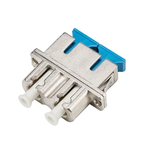 LC-SC Hybrid Duplex SM/MM Metal Fiber Optic Adapter/Mating Sleeve, Female to Female