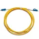 LC to LC UPC Simplex OS2 2.0mm PVC Fiber Patch Cable, 1m