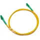 LC to LC APC Simplex OS2 2.0mm PVC Fiber Patch Cable, 1m