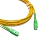 SC to SC APC Simplex OS2 2.0mm PVC Fiber Patch Cable, 1m