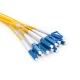 Cable de conexión para interiores LC / SC / FC / ST / LSH OS2 personalizado, 4 fibras