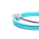 Cable de conexión para interiores LC / SC / FC / ST / LSH OM3 personalizado, 4 fibras