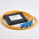 Séparateur de fibre PLC 1x4, module ABS épissure / pigtail, 2,0 mm, SC / APC, monomode