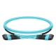 MTP® PRO 8-144 Fibers MTP®-12 OM3 Multimode Elite Trunk Cable, Aqua