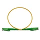 LC至LC APC Simplex OS2 2.0mm PVC光纤跳线，1m