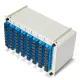 Divisor de fibra PLC 1x4, casete LGX estándar, SC / APC, monomodo