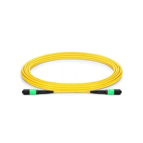 MPO到MPO母头，OS2 LSZH A型，12根光纤主干电缆，5m