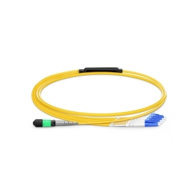 MTP LC母头，OS2 OFNP B型，8根光纤精英分支电缆，1m