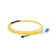 MTP Female to LC, OS2 OFNP Type B, 8 Fibers Elite Breakout Cable, 1m