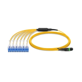 MTP Femelle vers LC, OS2 LSZH Type A, 12 Fibres Elite HD BIF Breakout Cable, 1m