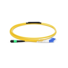 MPO Female to LC, OS2 LSZH Type B, 8 Fibers Elite Breakout Cable