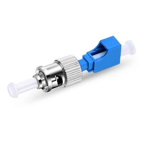 LC母对ST公单工单模光纤适配器/匹配套管