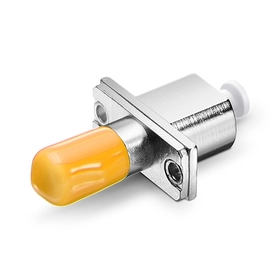 ST to LC Hybrid Simplex Metal Fiber Optic Adapter/Mating Sleeve, Female to Female