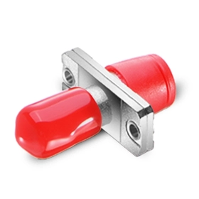 FC-ST Hybrid Simplex Metal Fiber Optic Adapter/Mating Sleeve, Female to Female