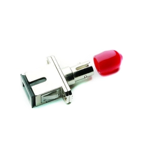 ST-SC Hybrid Simplex Single Mode Metal Fiber Optic Adapter/Mating Sleeve, Female to Female