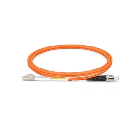 LC a ST UPC Duplex OM2 Cable de conexión de fibra de PVC de 2,0 mm, 1 m