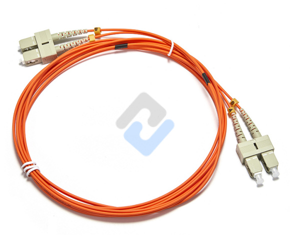 SC至SC UPC双工OM2 3.0mm PVC光纤跳线，5m