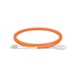 LC to SC UPC Duplex OM1 2.0mm PVC Fiber Patch Cable, 1m