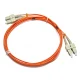 Cable de conexión de fibra de PVC SC a SC UPC Duplex OM1 de 2.0 mm, 1 m