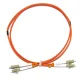 LC至LC UPC单工OM1 2.0mm PVC光纤跳线，1m