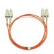 LC至SC UPC双工OM1 3.0mm PVC光纤跳线，3m