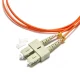 LC至SC UPC双工OM1 3.0mm PVC光纤跳线，3m