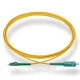 LC至SC APC Simplex OS2 2.0mm PVC光纤跳线，1m