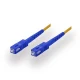 SC to SC UPC Simplex OS2 2.0mm LSZH Fiber Patch Cable, 1m