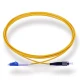 LC至FC UPC Simplex OS2 2.0mm PVC光纤跳线，1m
