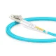 LC to LC UPC Duplex OM3 2.0mm PVC Fiber Patch Cable, 1m