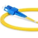 SC a SC UPC Duplex OS2 Cable de conexión de fibra de PVC de 2,0 mm, 1 m