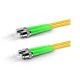 ST a ST APC Duplex OS2 Cable de conexión de fibra de PVC de 2,0 mm, 1 m