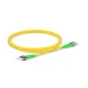 ST to ST APC Duplex OS2 2.0mm PVC Fiber Patch Cable, 1m