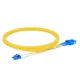 LC to SC UPC Duplex OS2 2.0mm OFNP Fiber Patch Cable, 1m