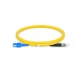 SC a ST UPC Duplex OS2 Cable de conexión de fibra de PVC de 2.0 mm, 1 m