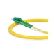 LC to LC APC Duplex OS2 3.0mm PVC Fiber Patch Cable, 3m
