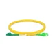 LC to SC APC Duplex OS2 3.0mm PVC Fiber Patch Cable, 7m