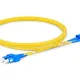 SC至SC UPC Duplex OS2 3.0mm PVC光纤跳线，15m