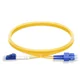 LC至SC UPC Duplex OS2 2.0mm PVC BIF跳线，1m