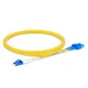 LC至SC UPC Duplex OS2 2.0mm PVC BIF跳线，1m