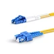 LC至SC UPC Duplex OS2 2.0mm PVC BIF跳线，1m
