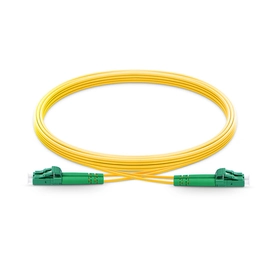 LC to LC APC Duplex OS2 2.0mm PVC BIF Patch Cable, 1m