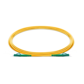 LC to LC APC Simplex OS2 2.0mm PVC BIF Patch Cable, 1m