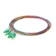 LC APC 12 Fibers OS2 Unjacketed Color-Coded 0.9mm Pigtail, 1m