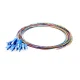 SC UPC 12 Fibers OS2 Unjacketed Color-Coded 0.9mm Pigtail, 1m