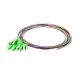SC APC 12纤维OS2无护套彩色编码0.9mm尾纤，1m
