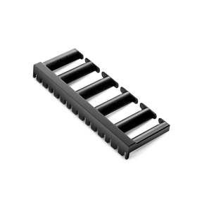 5U Plastic Vertical Cable Manager with Bend Radius Finger, 3'' Wide