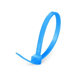 100pcs/Bag 8in.L x 0.2in.W Self-Locking Nylon Cable Ties, Blue
